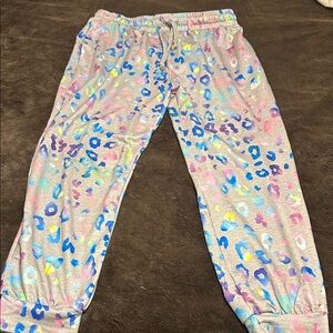 Colorful Leopard Print Jogger Pants — GENTLY USED!